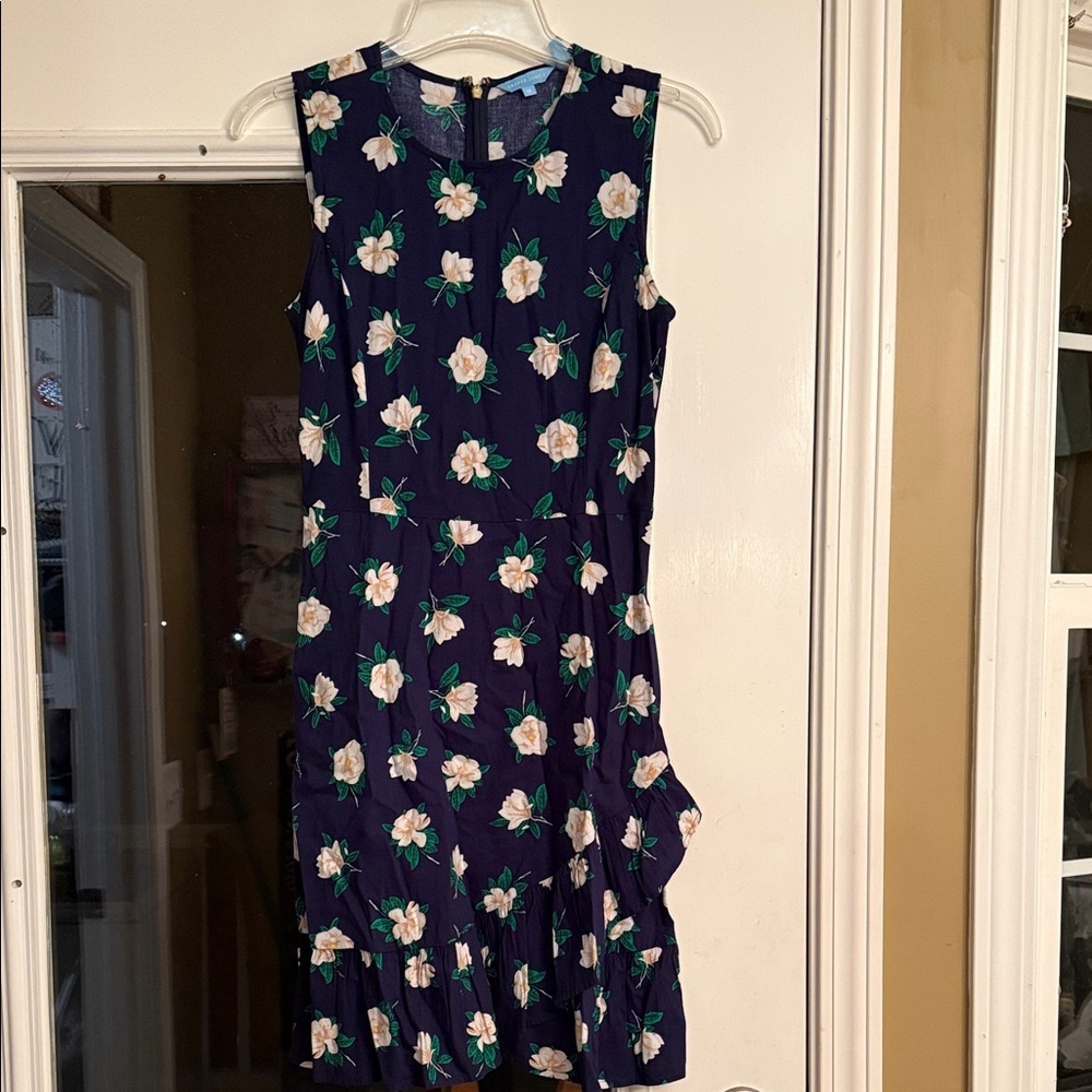 Floral Sleeveless Draper James Navy Dress
